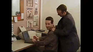 Dean Maxwell is not able to deliver working materials in excess of time to his broad-shouldered  boss Cole Reece with hairy chest and he proposed to stimulate activity sucking his dong